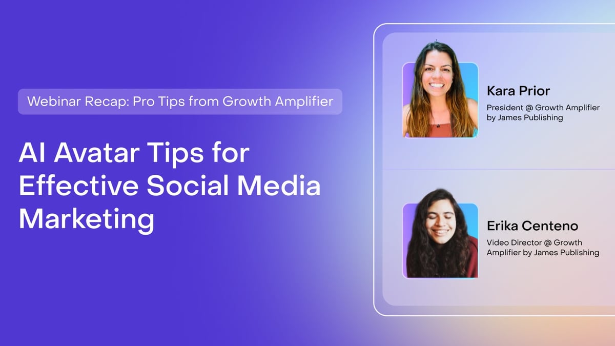 Growth Amplifier's AI Avatar Tips for Social Media Marketing