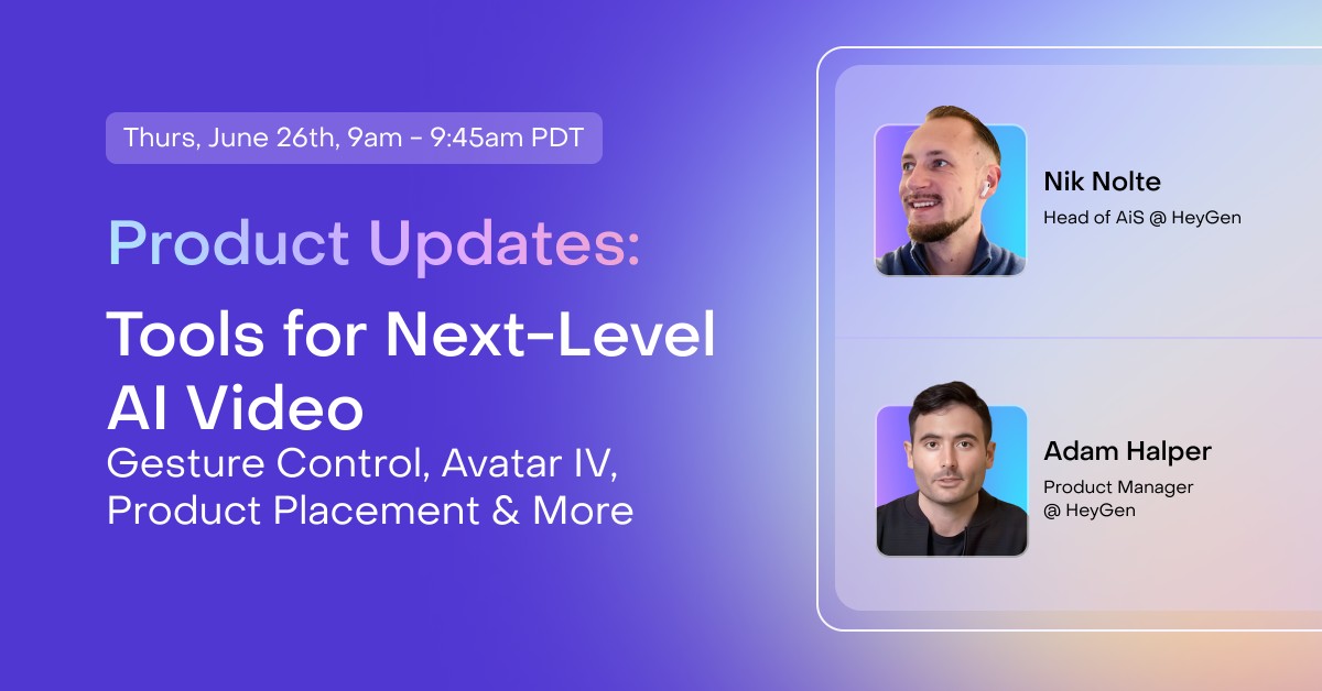 Product Updates: Tools for Next Level AI Video
