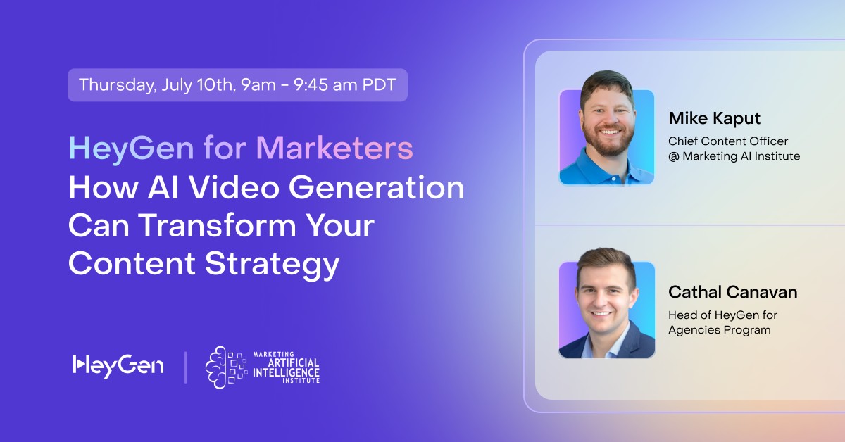 How AI Video Generation Can Transform Your Content Strategy w/Marketing AI Institute