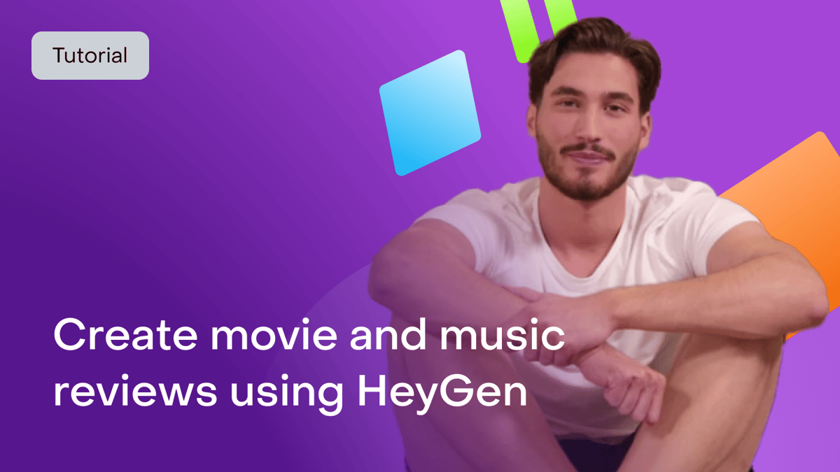 How to use HeyGen for movie and music reviews