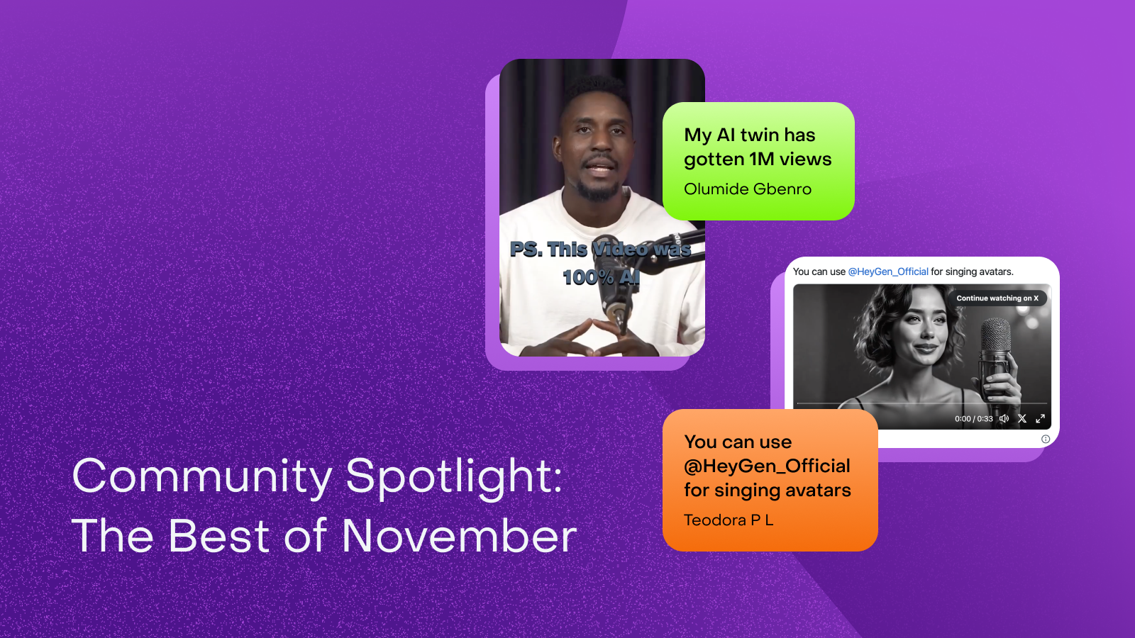 Community Spotlights: Videos of the Month (November 2024)