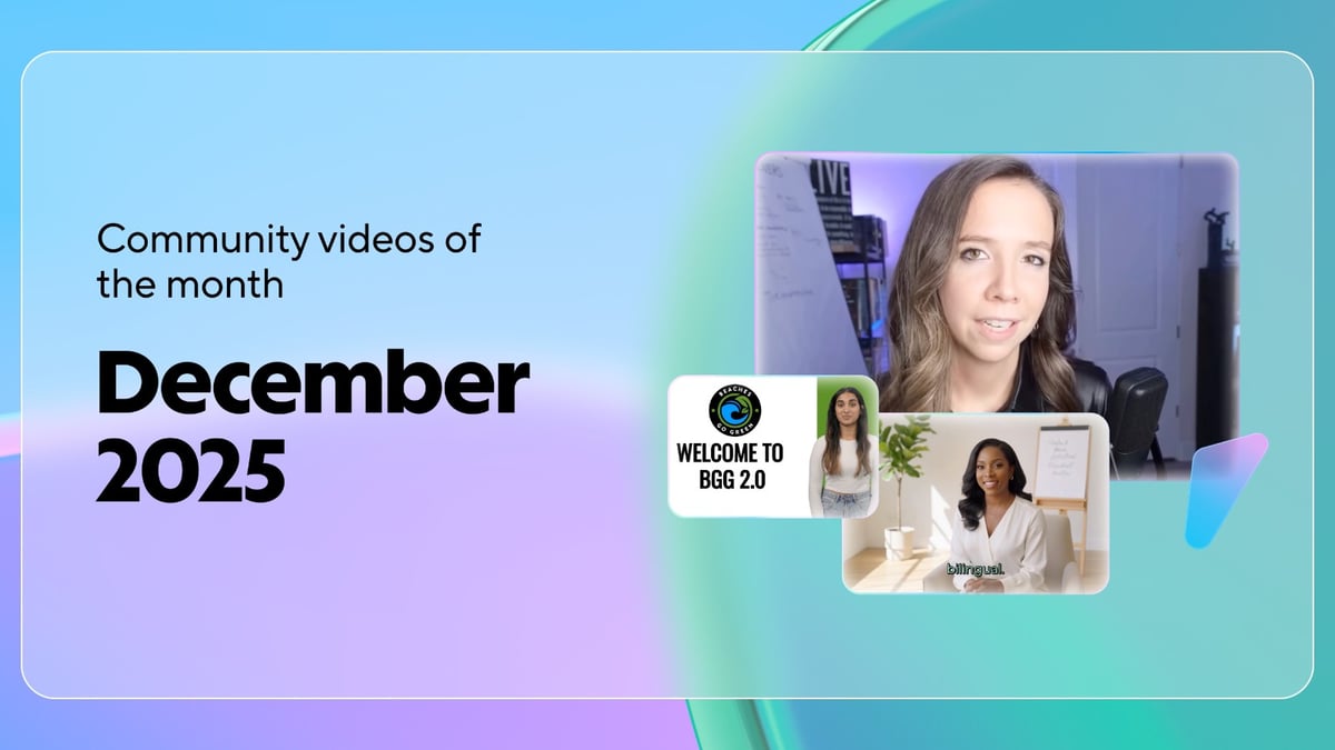 Community spotlights: Videos of the month (December 2025)