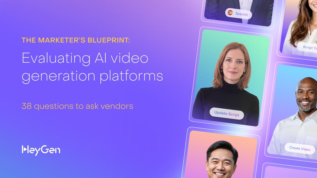 The marketers blueprint to evaluating AI video platforms