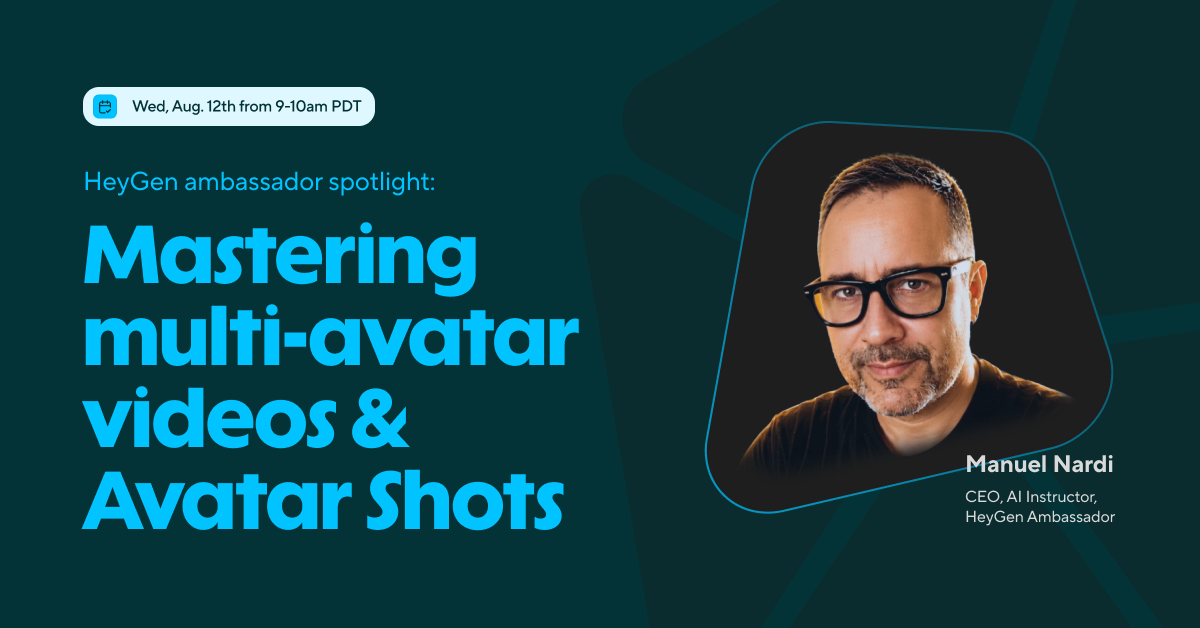 HeyGen ambassador spotlight: Mastering multi-avatar videos & Avatar Shots
