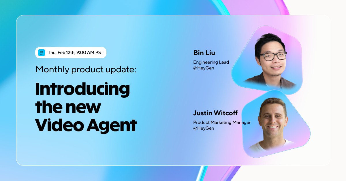 Monthly product update: Introducing the new Video Agent