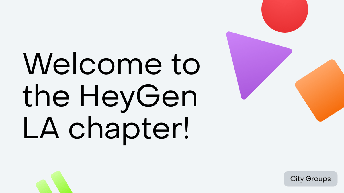 Hi Los Angeles HeyGen community!