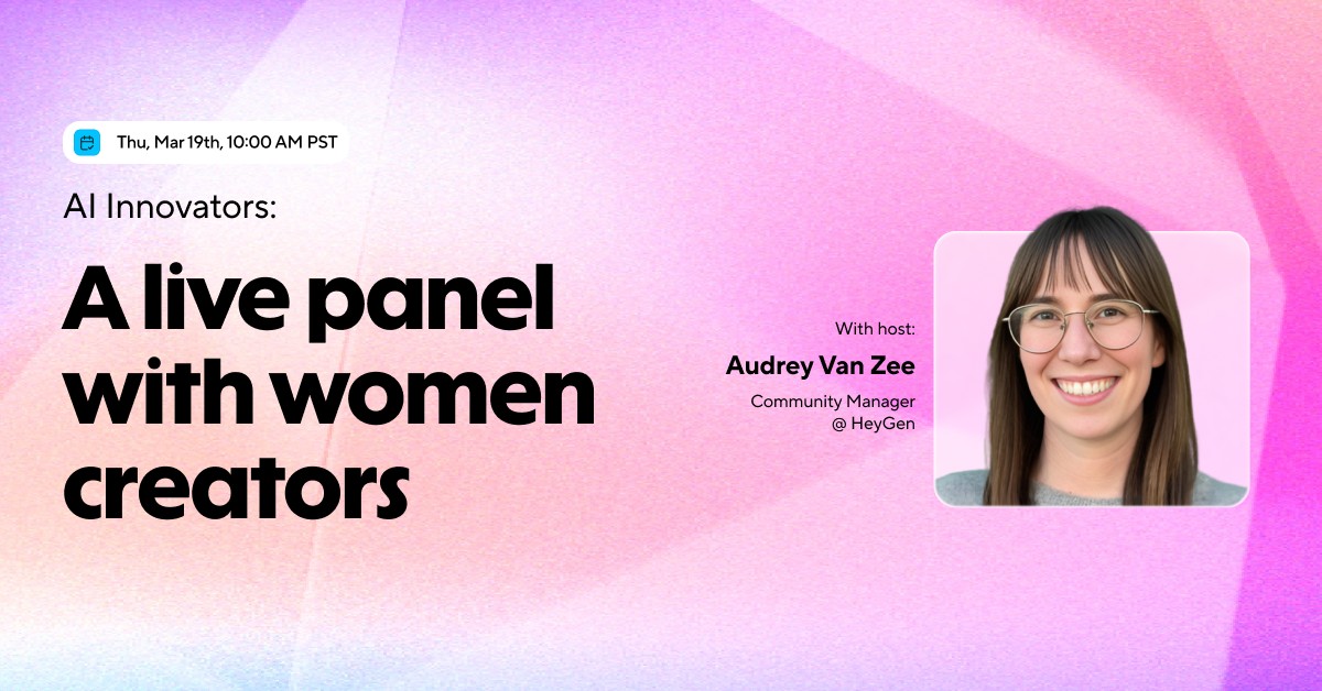 AI Innovators: A live panel with women creators