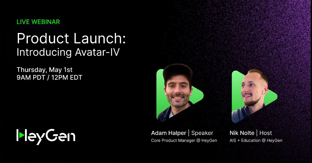 Product Launch: Introducing Avatar-IV