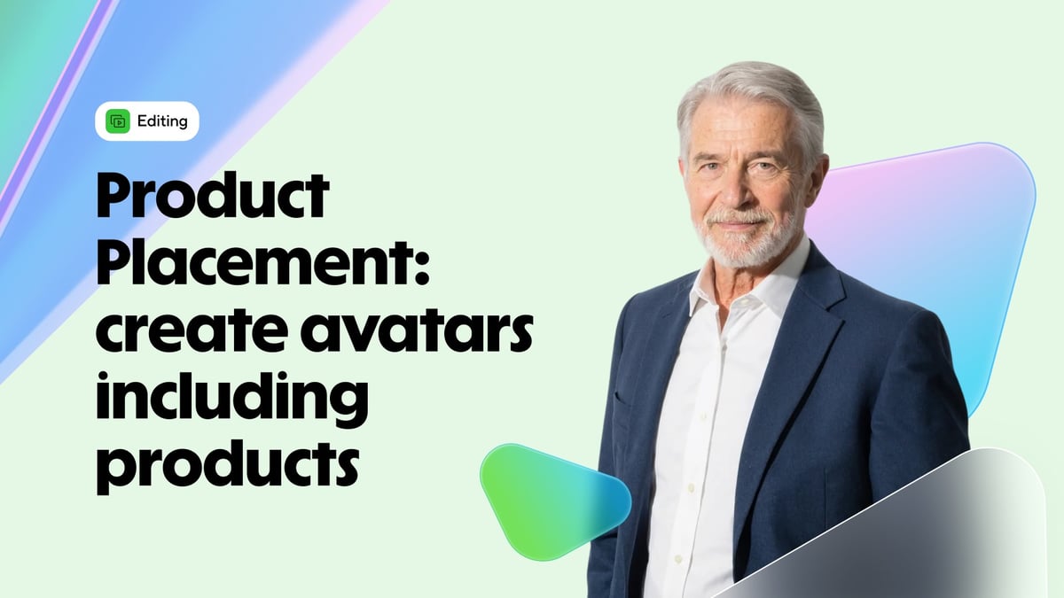 Product Placement: create avatars including products