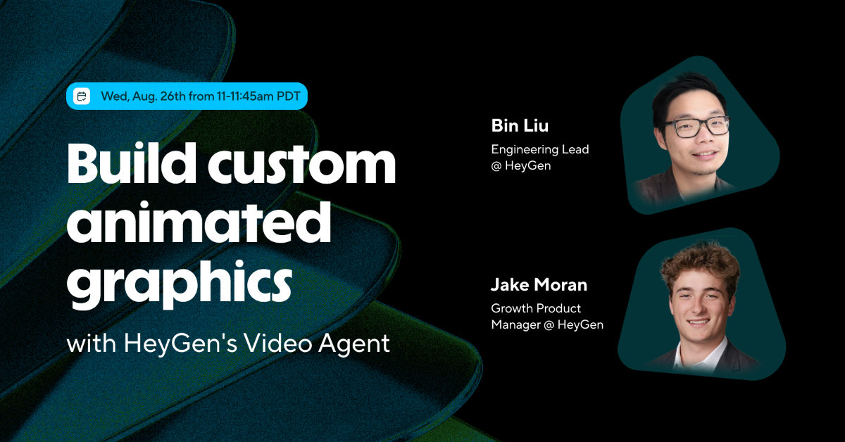 Product update: Build custom animated graphics with HeyGen's Video Agent