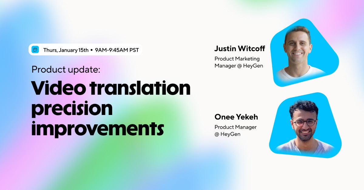 Monthly product update: Video translation precision improvements