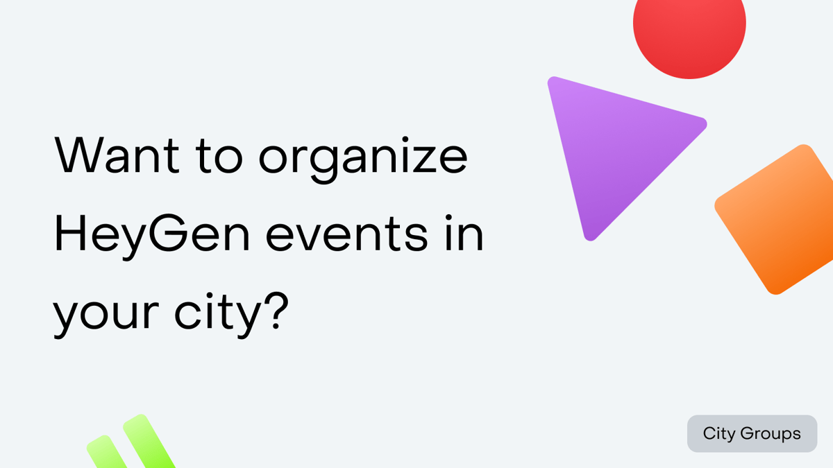 Want to organize events in your city?