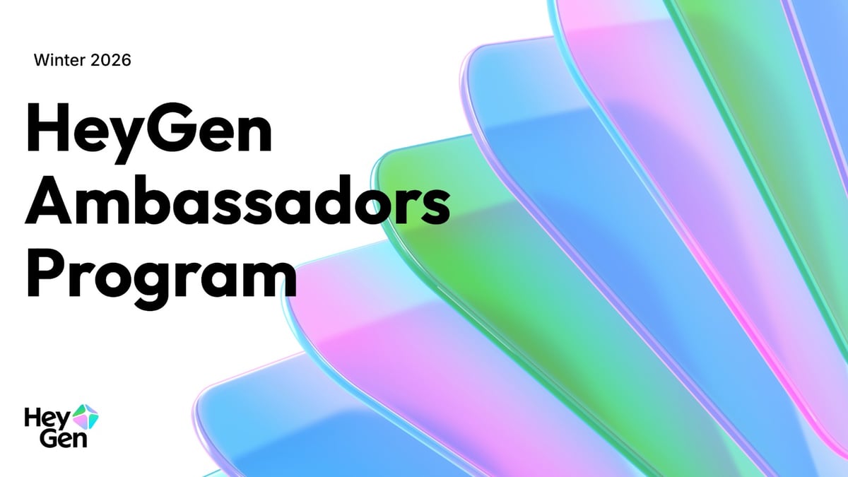 HeyGen Ambassador applications open now