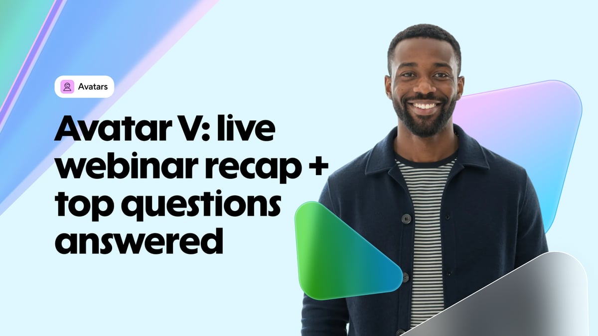 Avatar V: live webinar recap + top questions answered