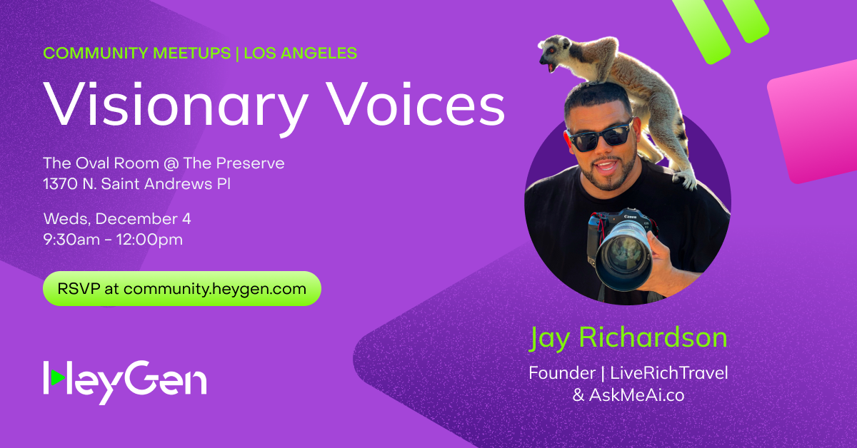 HeyGen Visionary Voices Community Event