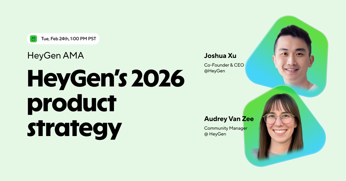 HeyGen AMA: HeyGen’s 2026 product strategy