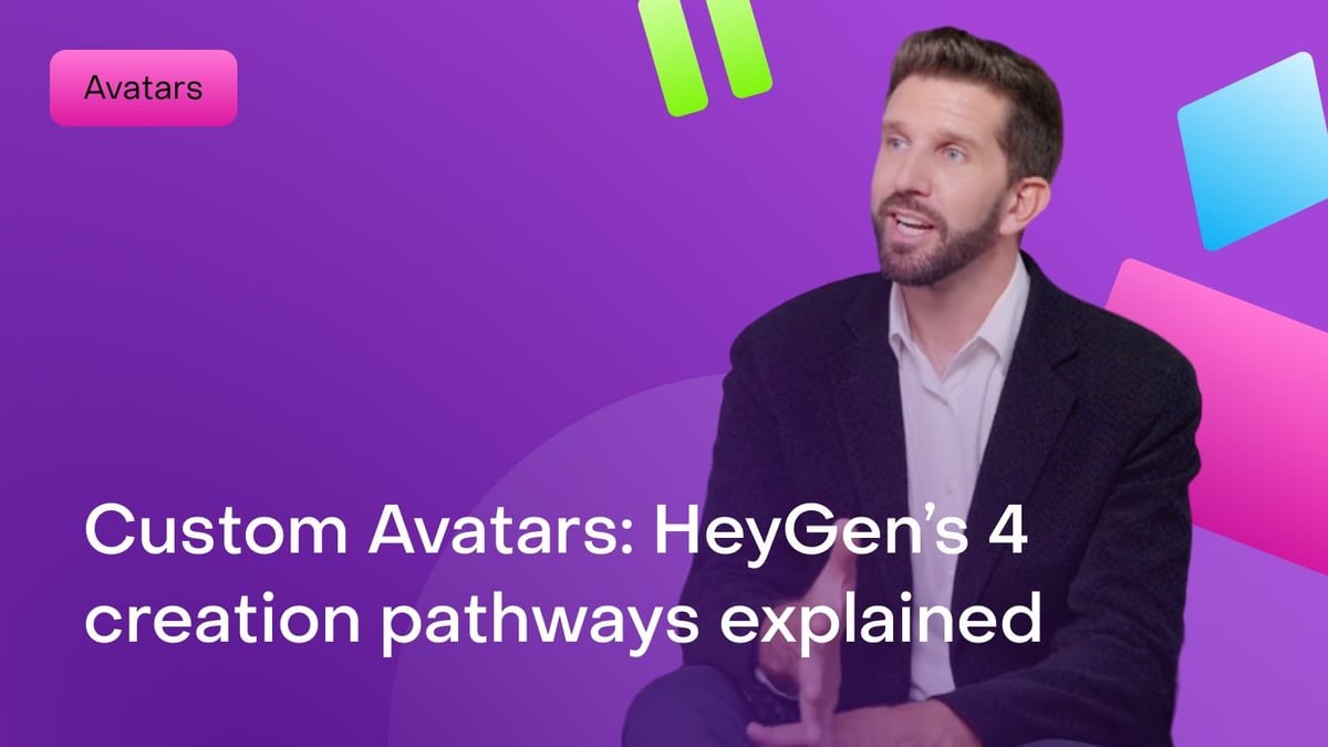 Custom Avatars: HeyGen’s 4 creation pathways explained