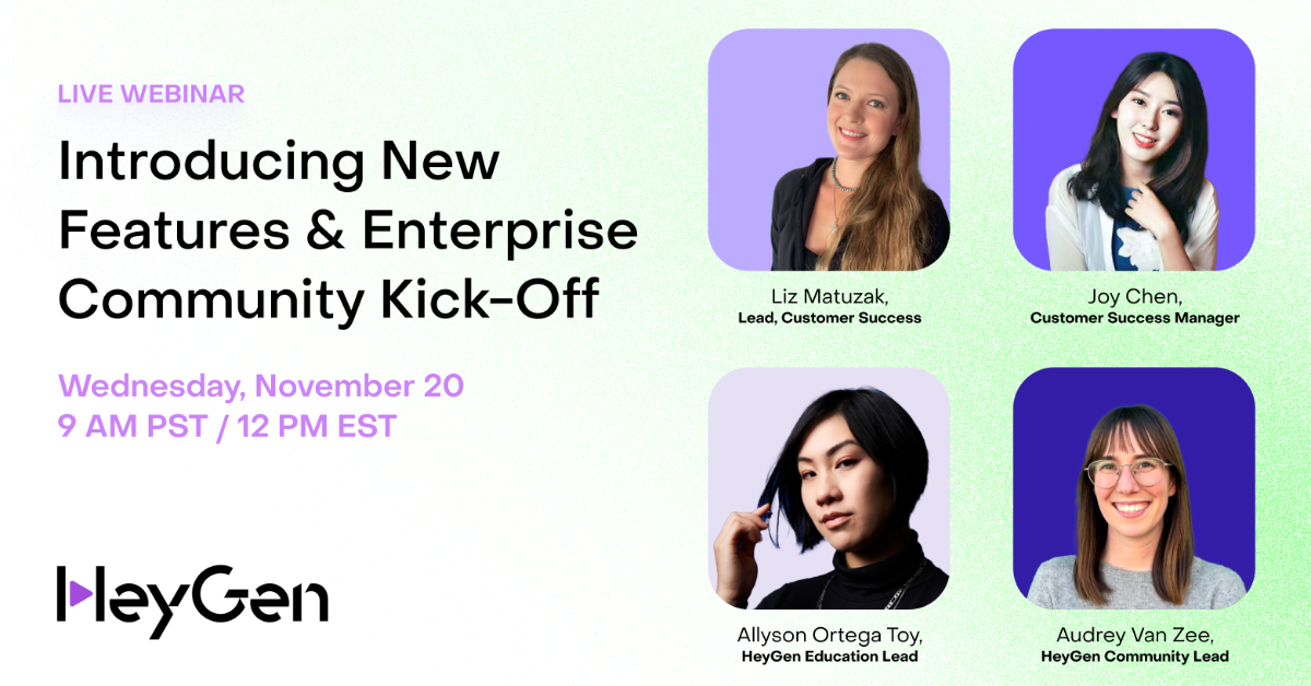 Introducing New Features & Enterprise Community Kick-Off