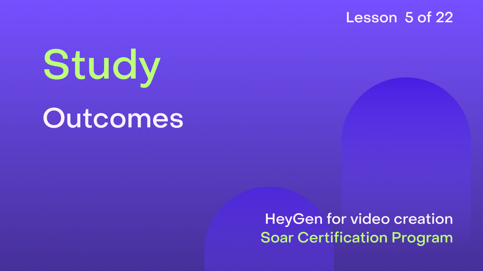 HeyGen Academy Foundations - Study: Outcomes