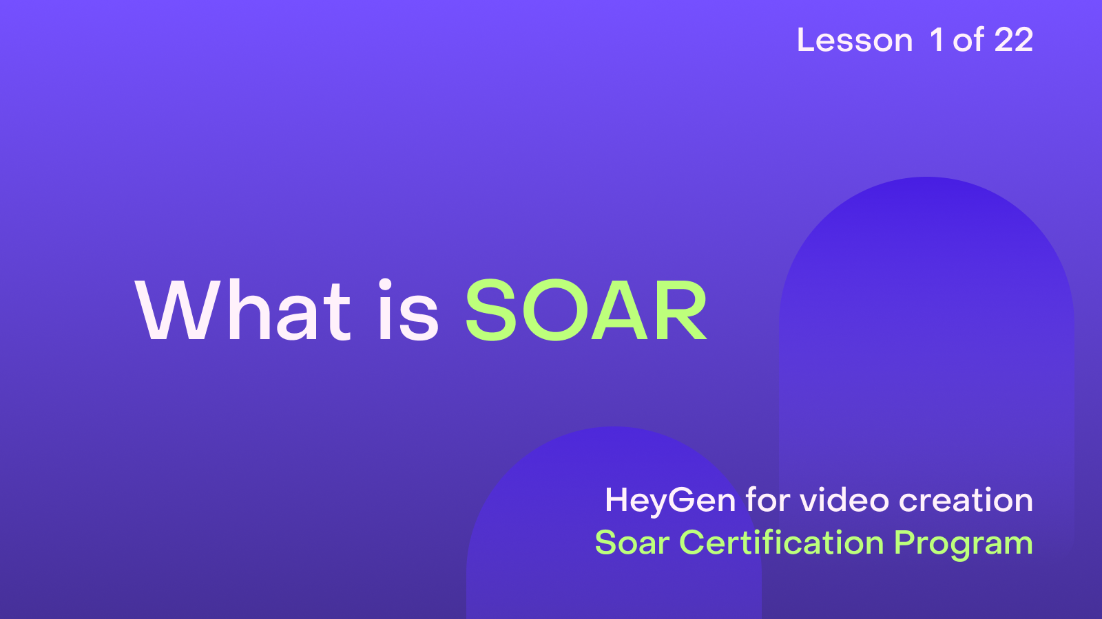 HeyGen Academy Foundations - What is SOAR?