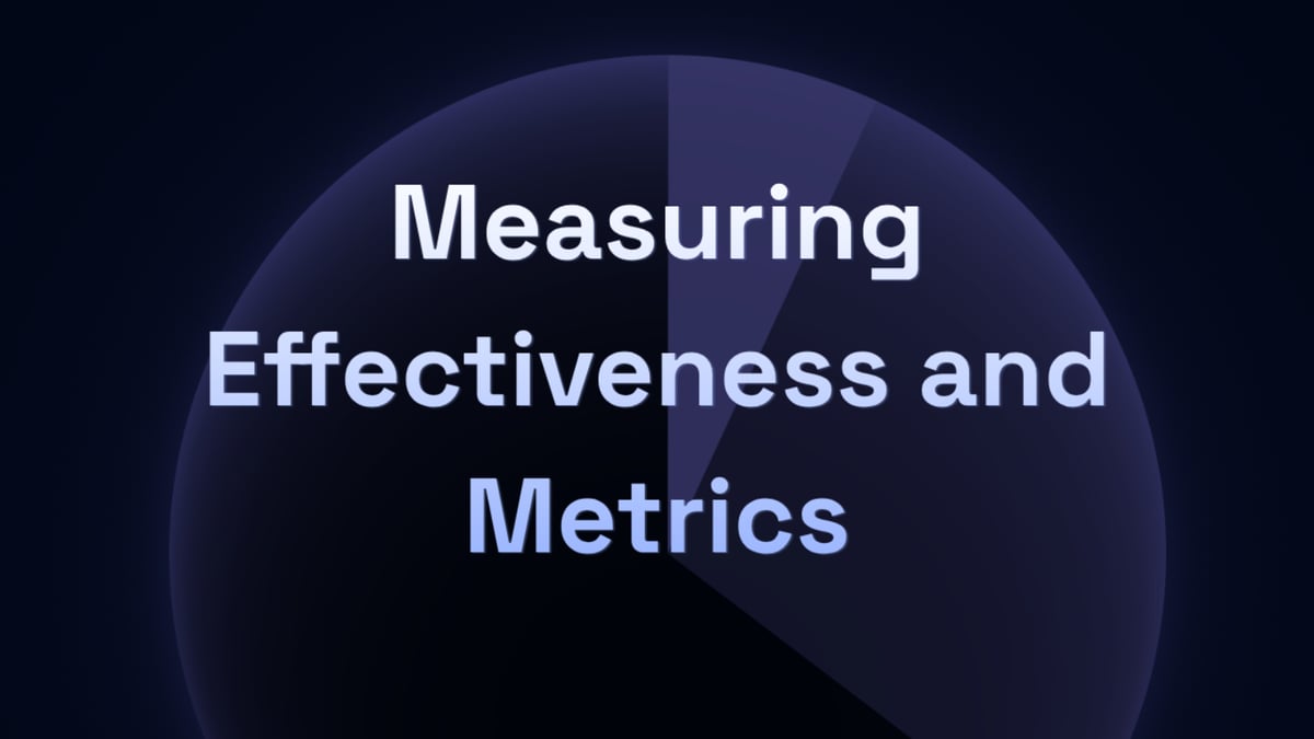 Measuring Effectiveness and Metrics