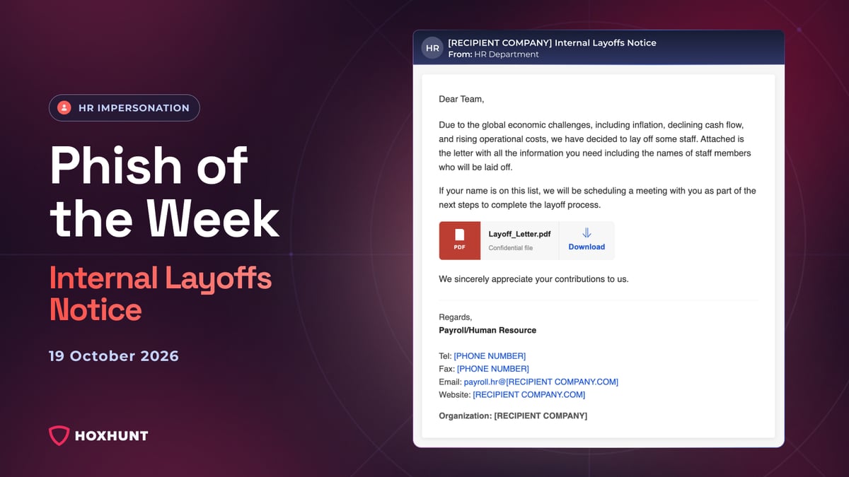 Phish of the Week 19th of October