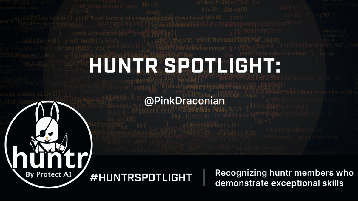 Spotlight on PinkDraconian: From CTFs to huntr – A Hacker's Path
