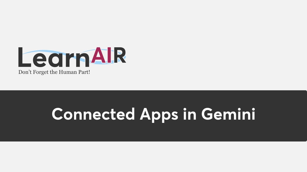 Connected Apps in Gemini