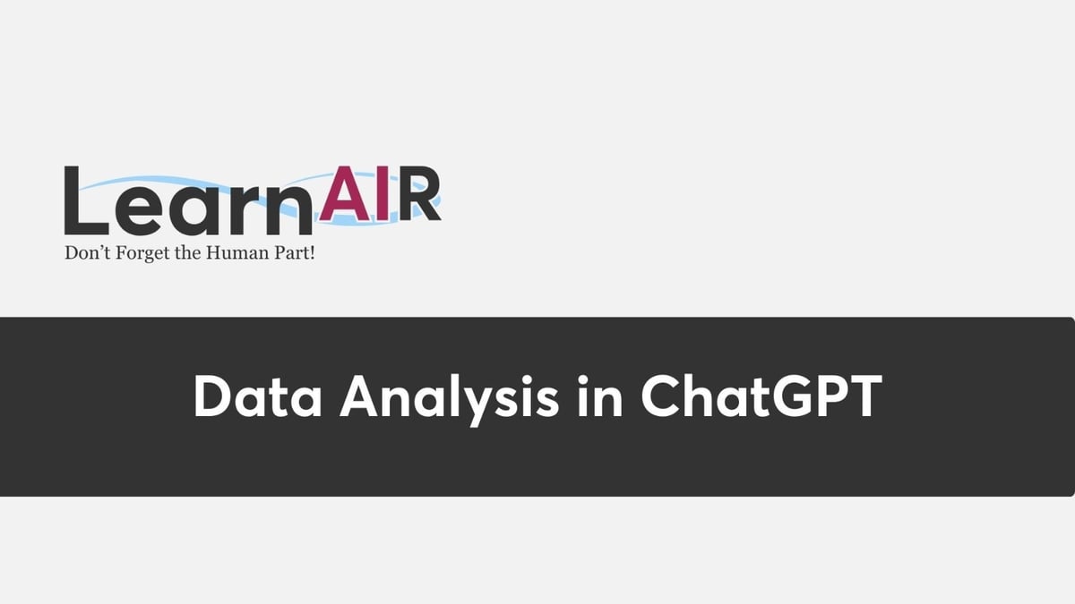 Data Analysis in ChatGPT