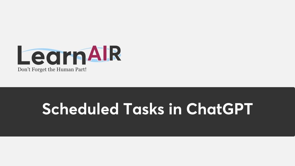 Scheduled Tasks in ChatGPT