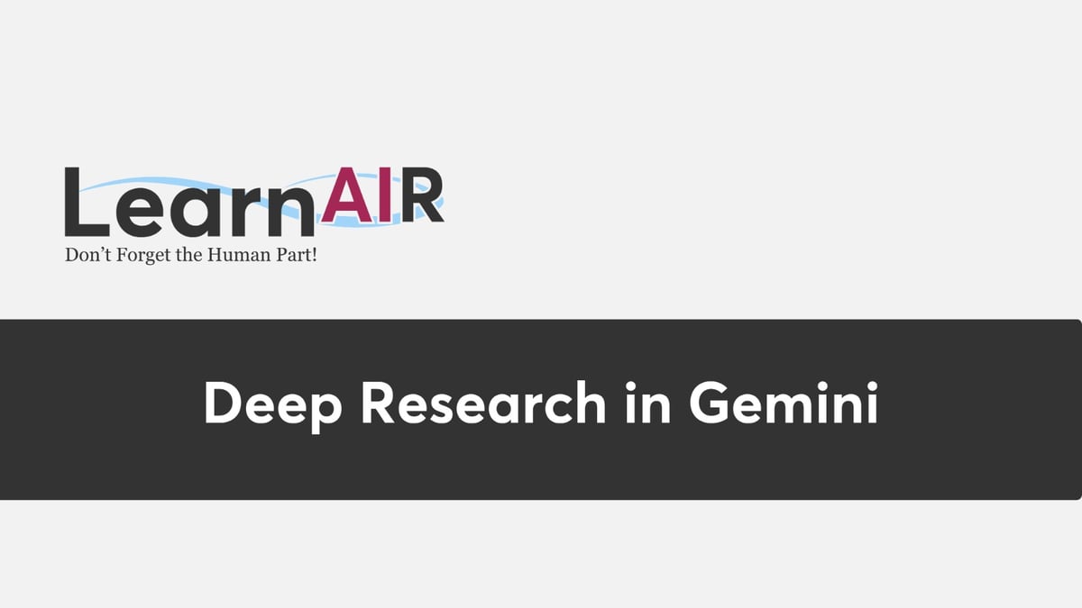 Deep Research in Gemini