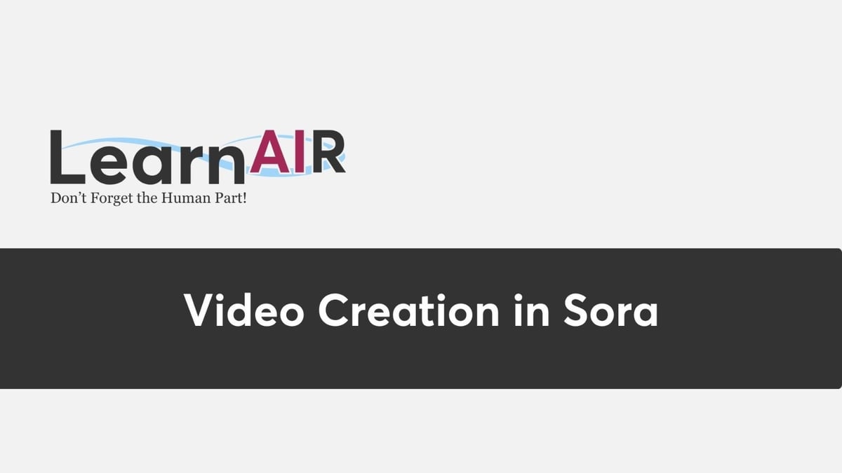 Video Creation in Sora