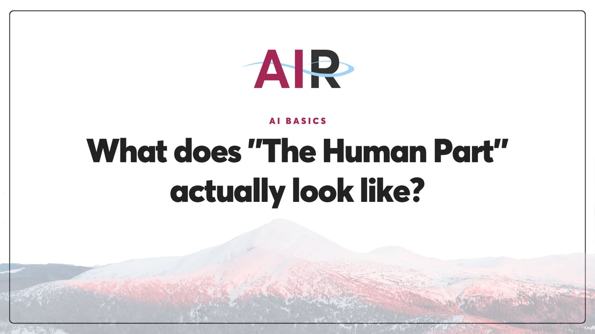 What does "The Human Part" actually look like?