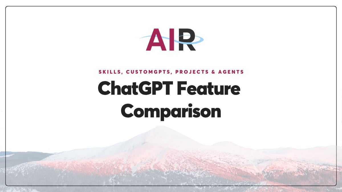 ChatGPT Feature Comparison: Skills vs. Custom GPTs vs. Projects vs. Agents