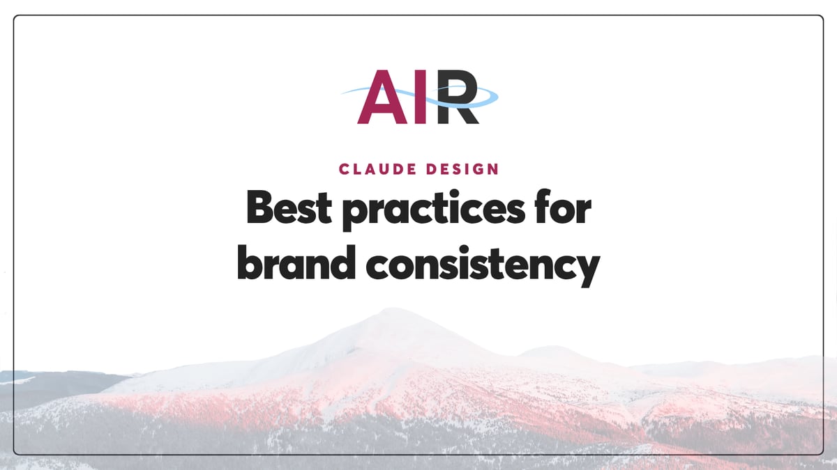 Claude Design best practices for brand consistency