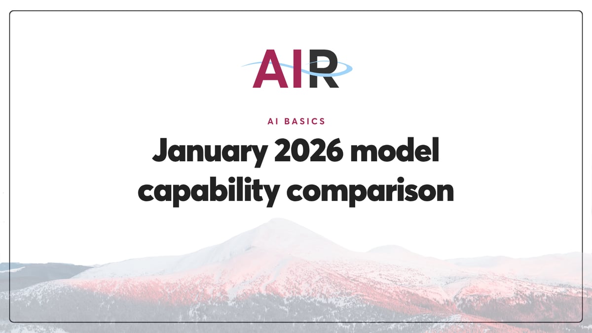 2026 Model Capability Comparison