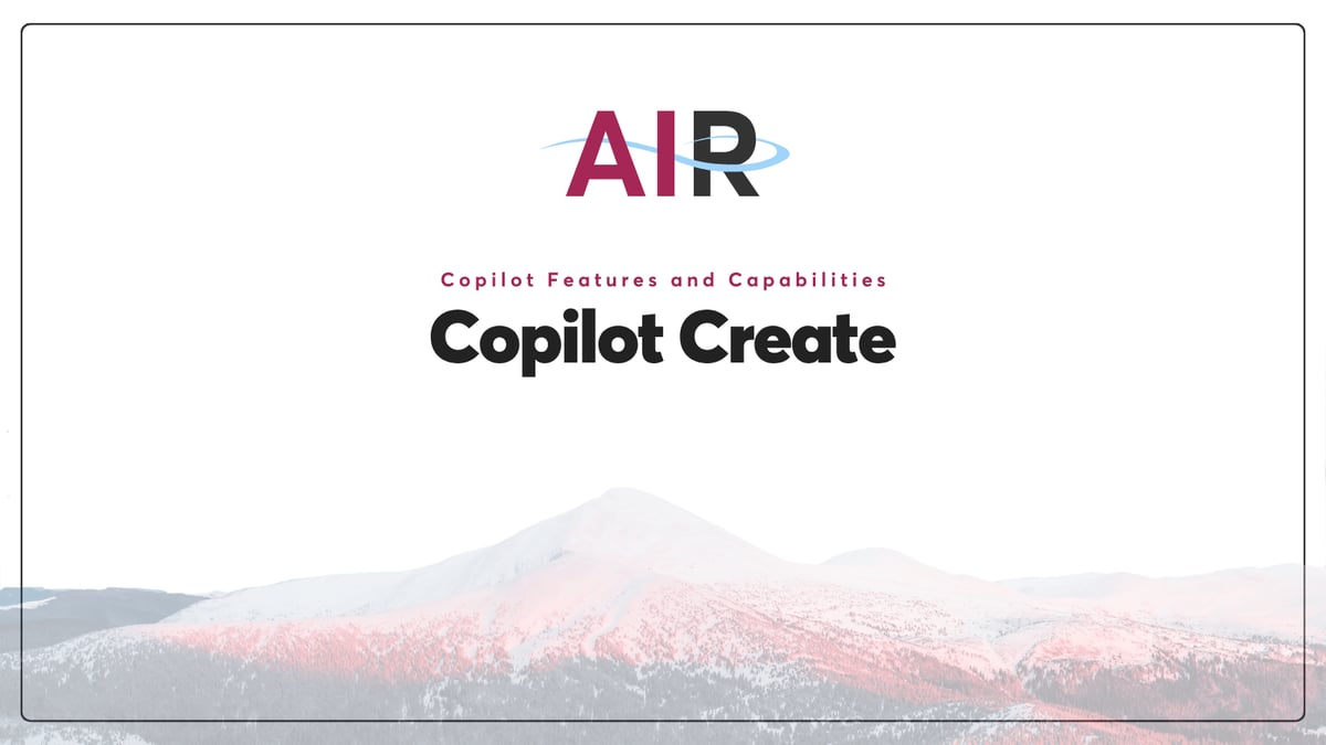 Copilot Create Feature