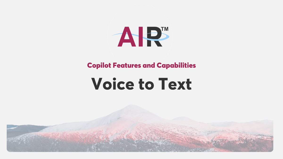 Voice to Text in Copilot