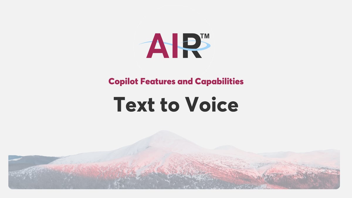 Text to Voice in Copilot