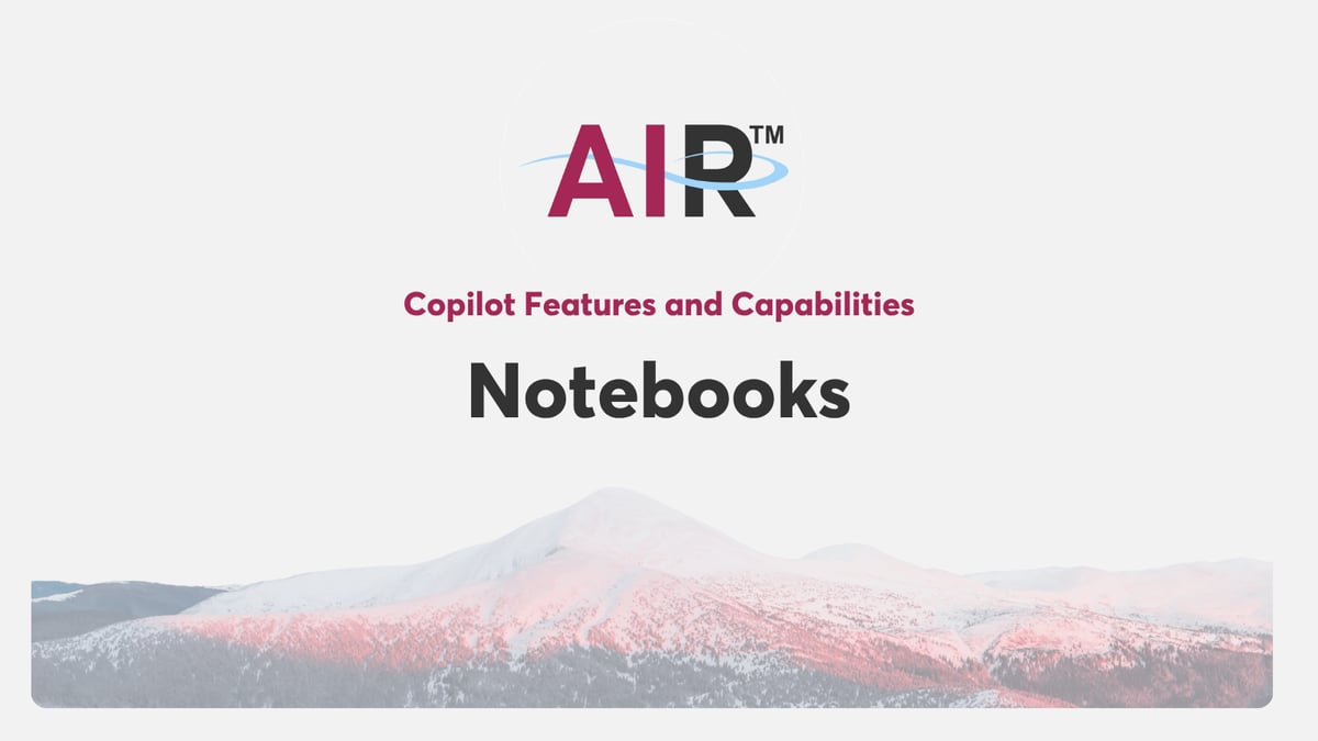 Using Microsoft 365 Copilot Notebooks 