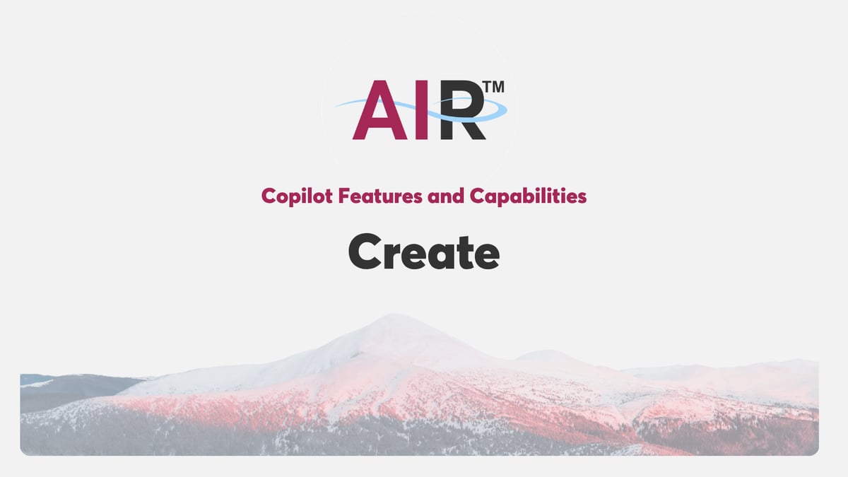 Copilot Create Feature