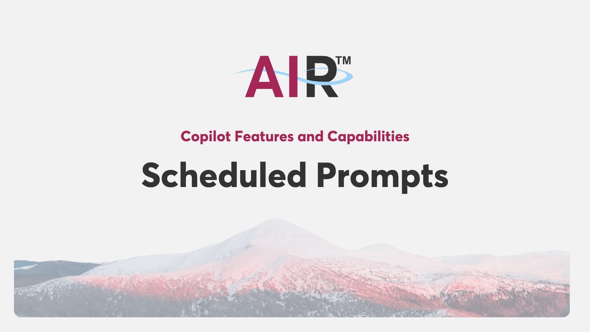 Copilot Scheduled Prompts