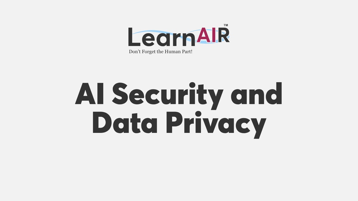 AI Security and Data Privacy 