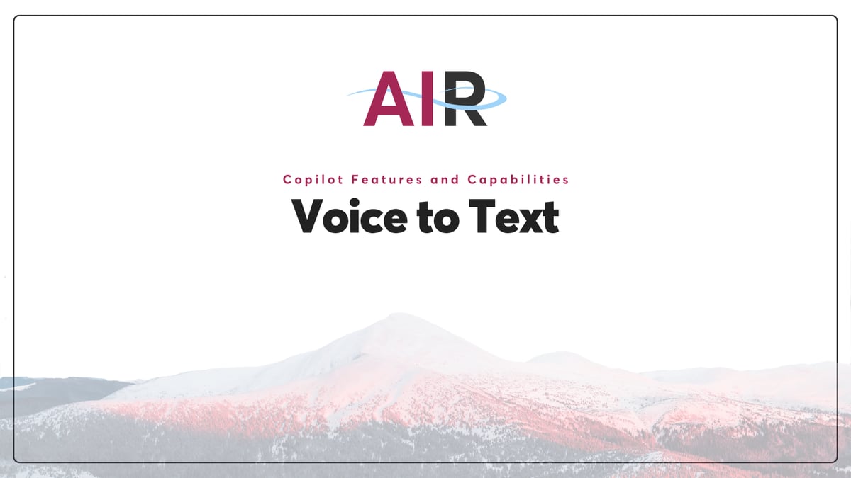 Voice to Text in Copilot