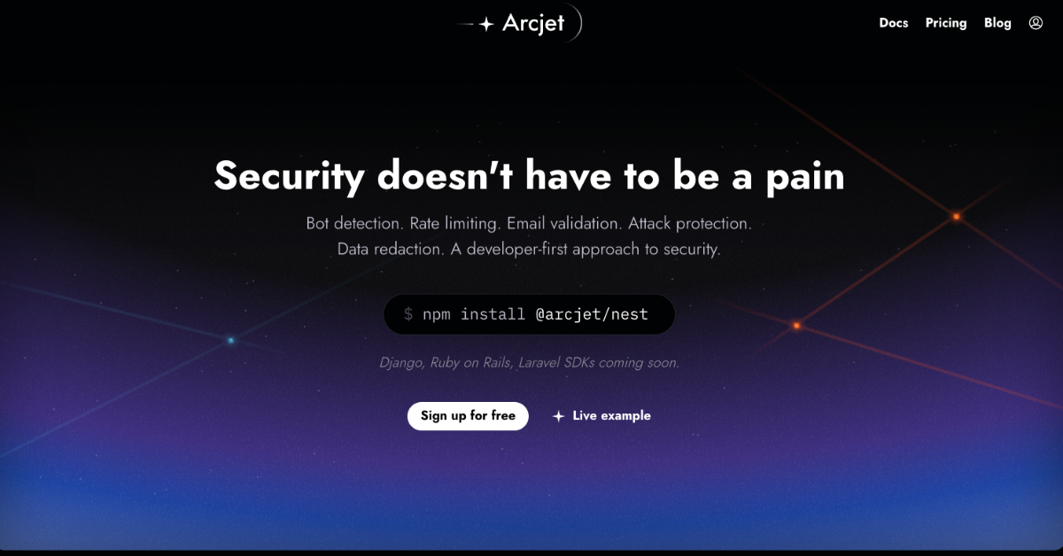 Live DX Audit with Arcjet