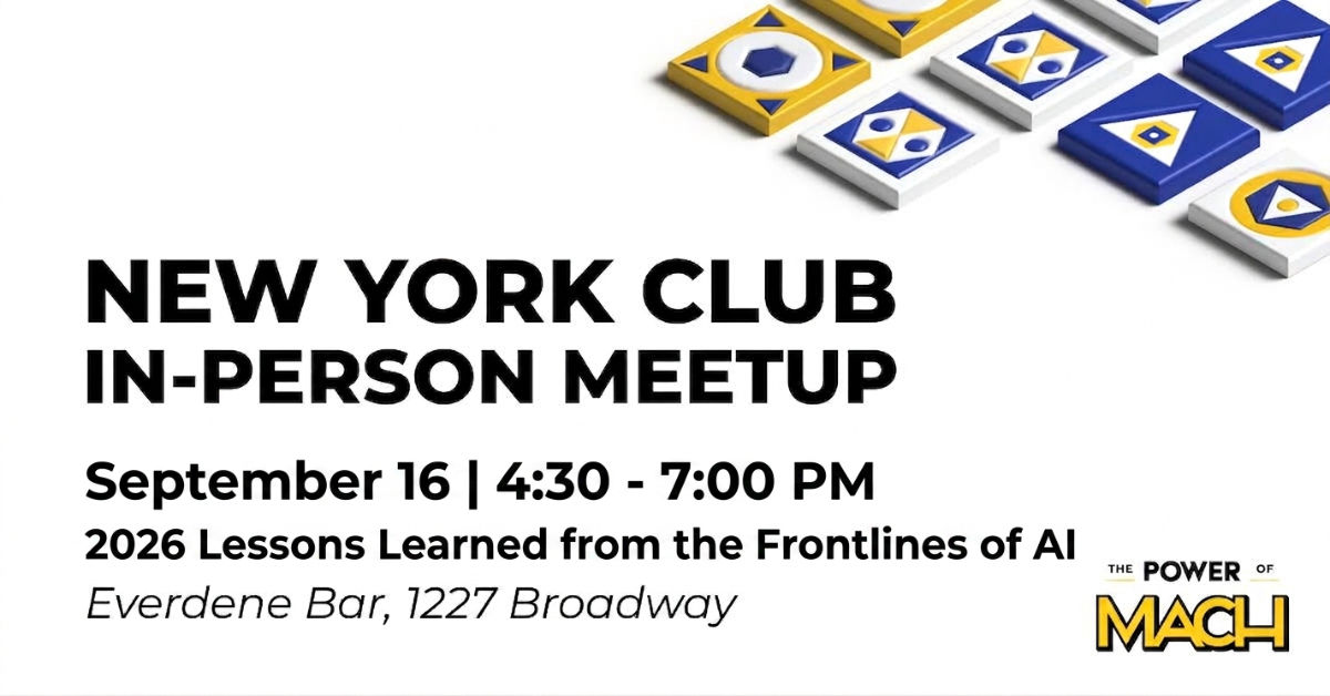 New York Club September In-Person Meetup