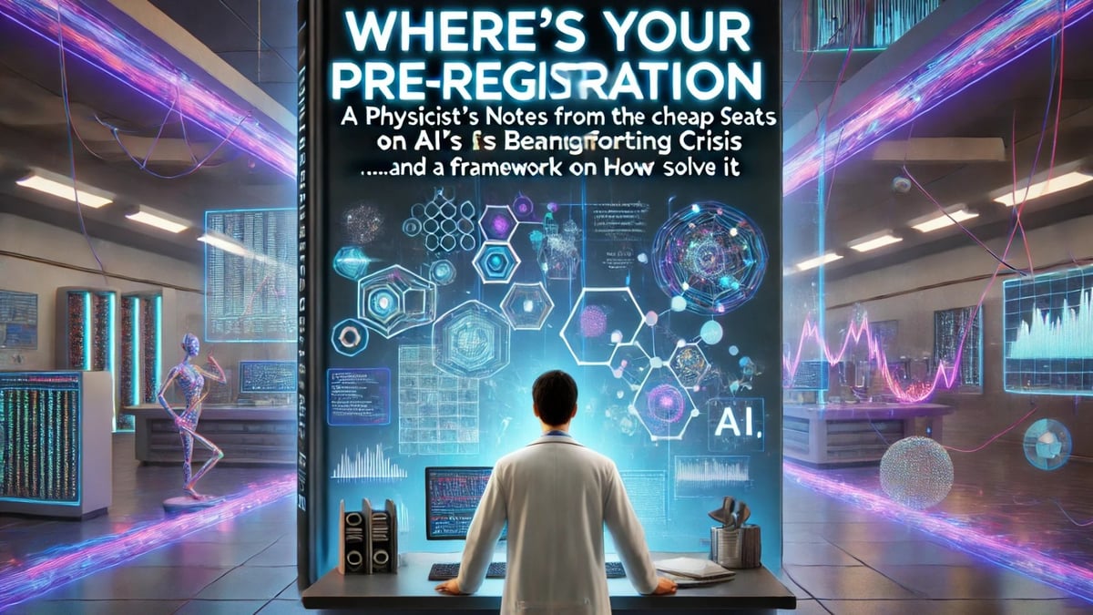 Where's Your Pre-registration: A Physicist's Notes from the Cheap Seats on AI's Benchmarking Crisis