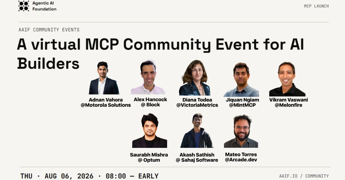 A virtual MCP Community Event for AI Builders