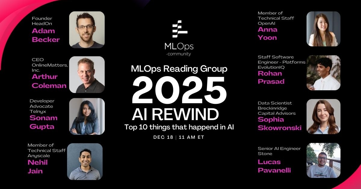 AI REWIND 2025 - MLOps Reading Group Special