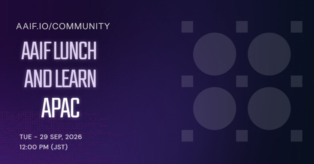 AAIF APAC Lunch & Learn : MCP in Practice